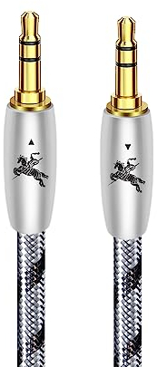 Impeto Audiophile Aux Cable 3.5mm to 3.5 mm, Auxiliary Stereo Audio Cable Jack to Jack 6N OFC Aux Cord,for Car (Hi-Fi Sound) Speaker,iPod iPad,Sony,Echo Dot,Beats 0.5M