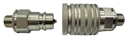 Hydraulikkupplung 15L Muffe + Stecker M22x1.5 | 250 bar | Euro-Norm ISO | verzinkter Stahl | Schnellkupplungen