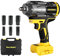 Avvitatore a percussione senza fili compatibile con batteria DeWalt 20V MAX (senza batteria) Pistola a percussione senza spazzole ad alta coppia da 1/2 con potenza massima di 850 nm, 6 prese, clip