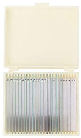 Wissenschaftsunterricht 20 Teiliges Probenset Für Mikrobielle Bakterien Biologische Mikroskopabschnitte Mit Klaren Farbigen Strukturen Hochwertigem Optischem Glas Und Praktischer Lageru