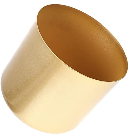 POPETPOP Pot de Fleurs Seau Hug Cache-Pot en Or Garniture de Rembourrage Pots de Fleurs Pots pour Plantes jardinière en métal jardinière de Plantes d'extérieur Laiton Seau câlin Table Ronde