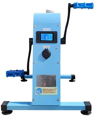 DPLXFPP 350-W-Pedalgenerator, Stromgenerator, Fußbetriebener 12-V-/48-V-Außengenerator Mit Superhellem Licht, Bürstenloser Wechselstrom-Permanentmagnetgenerator, Notstromversorgung