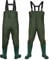 Aopunly Wathose Herren Wasserdicht, 70D Nylon Composite PVC Anglerhose, Fischerhose mit rutschfesten Gummistiefeln, Teichhose, Hochwasserhose, geeignet für Baustellen, Angeln, Bauernhöfe, Gärten