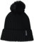Calvin Klein Damen Faux Fur Pom Knit Cold Weather Super Soft Hat Beanie-Mütze, Schwarz, Einheitsgröße