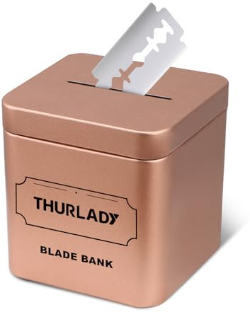 THURLADY Banco de cuchillas de afeitar para cuchillas de afeitar de seguridad de doble filo, artículos esenciales para el hogar y los viajes, accesorios de maquinilla de afeitar de seguridad para