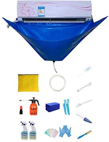 Kit De Nettoyant Climatisation Maison, 16 Nettoyeur Climatisation, Kit Nettoyage Climatisation Split, Kit Nettoyage Clim Pour Climatiseur Mural, Sac De Service De Nettoyage De Climatisation Étanche