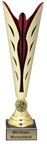 Pokale 5er Serie ET.356 Gold/rot 34 cm