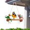 Dranng Vogel-Stehspielzeug, Vogelschaukel-Spielzeug | Papageienbarsch aus Naturholz - Papageiensitzstange, Vogelsitzstange, Spielzeug, Vogelschaukelspielzeug mit Metallhaken-Design für Turteltauben,