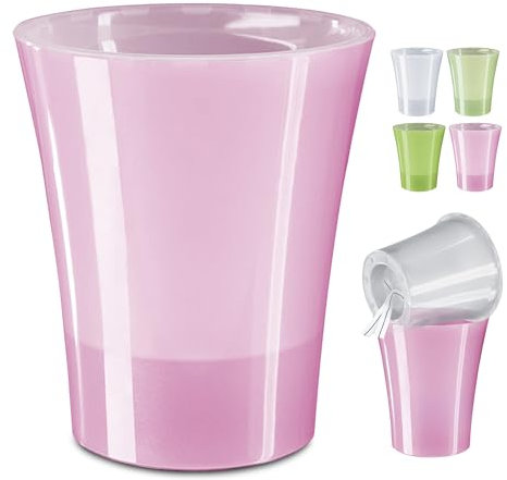 Happy Plants Orchideentopf D 14,7 cm Blumenkübel mit integriertem Wasserstandsanzeiger, selbstbewässernder Blumentopf mit Docht, Selbstbewässerungssystem für Orchideen - Rosa, 2Liter