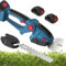 Handheld Portable Electric Shrub Cutter，2-in-1 Cordless Grass Shear，with 23cm Length Lawn Scissors and 12cm Width Lawn Scissors，Garden Shrub Trimmer for Garden, Lawn, Grass, Shrubs
