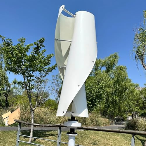 3000W Free Energy Wind Power Turbine Generator 12V 24V 48V 220V 3KW Low Noise Vertical Axis Home Use Roof Windmill with MPPT Controller for Vessel, Home, industry