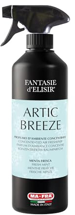 MAFRA - Fantasie d’Elisir Artic Breeze, Formato 100ml, Profumatore Ambiente e Auto, Fragranza Menta Fresca Rinfrescante e Rivitalizzante