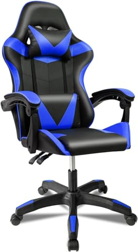 ACUASTORE Silla Gaming Ergonómica, Silla para Videojuegos (Azul)