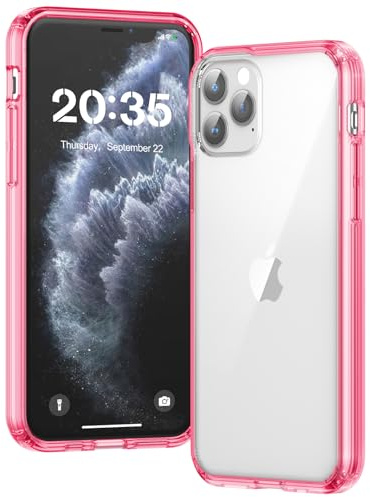 Voyahülle Hülle für iPhone 11 Pro Hülle, Anti-Vergilbung Transparent Handyhülle Stoßfest Schutzhülle, Premium Kratzfeste Case für iPhone 11 Pro - Magenta