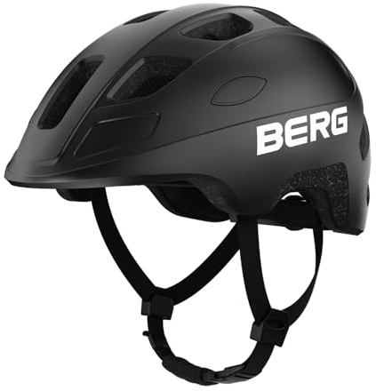 BERG Casco da bicicletta S | Casco da bicicletta per bambini Taglia S (48-52 cm) | Leggero e regolabile | Ventilazione + dettagli riflettenti