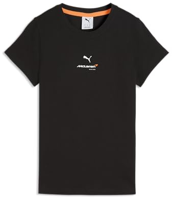 PUMA McLaren F1 Damen Essentials T-Shirt | Kurzärmel mit Rundhalskragen, Für McLaren-Fans konzipiert, McLaren Racing und PUMA-Branding
