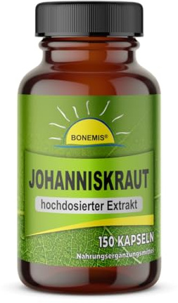 Johanniskraut Extrakt 10:1, 150 vegane Kapseln, ohne Zusatzstoffe