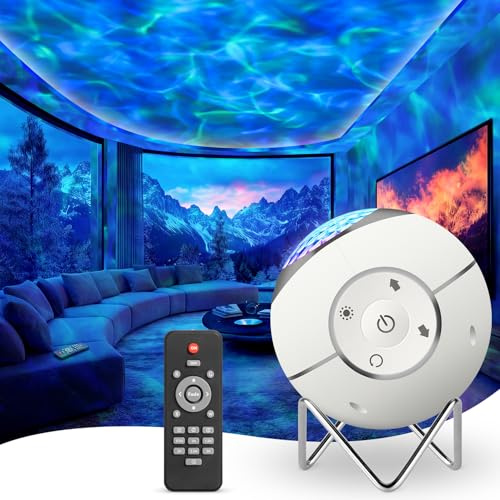 ibell Galaxy Projector, Ocean Wave Sensory Lights Night Light Projector for Bedroom, 360° Rotation Nebula Light Projector Ceiling Projector Baby Projector Light for Kids Adults Gifts Room Decor