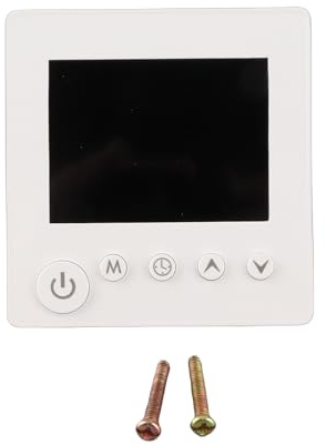 ZASCHMOY Smart WiFi-Wandthermostat mit Fernbedienung, Sensor, LCD-Display, Touch-Tasten, Wasserheizung, Fußbodenheizung und Digitalem Temperaturregler, Geeignet für Zuhause und (W-2)