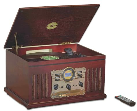 Nostalgic 7-in-1 Music Centre | Dark Oak | Steepletone