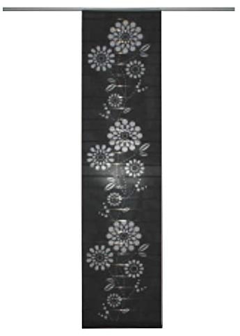 Flächenvorhang Lasercut Flowers creme
