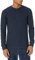Amazon Essentials Men's Slim-Fit Long-Sleeve Waffle Henley Shirt, Navy, L
