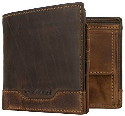 Bruno Banani Geldbörse Forest Echt Leder Cognac Herren - 020261