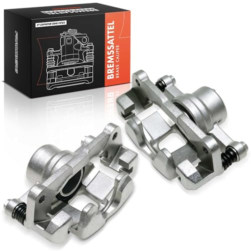 Frankberg 2x Bremssattel Bremszange Hinten Links mit Halter 96288627 | Lochabstand Halterung 90mm; Kompatibel mit Matiz M200 M250,Spark,Matiz M100 M150