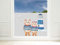 GRAZDesign Fensterfolie Blickdicht Fenster [80x57cm] Bad & Dusche | Leuchtturm mit Zwei Bären, maritim | Sichtschutzfolie Glastür, Badfenster, Flur, Farbe grau mit Motiv Milchglasfolie BxH