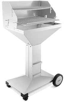 THÜROS T4 Holzkohlegrill Direkt Plus fahrbar V2A