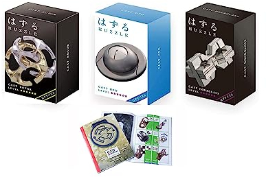 Cast Huzzle Puzzle Set No.10 Rotor,UFO,Hourglass - SG 4-6 + Cast Huzzle Produktflyer -No.10