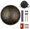 KUD Tongue Drum, 12 Zoll 13 Tone C-Dur Zungentrommel Schlagzeug Instrument, Steel Pan Töne Schlaginstrument Hand Pan Drum mit Trommelschlägeln Tragetasche Note Sticks für Meditation Yoga Klangheilung