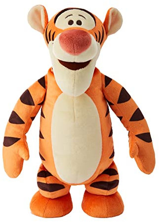 Mattel Disney Winnie l’Ourson Peluche à l’effigie de Tigrou (30,5 cm), jouet en tissu qui chante et saute, à collectionner, Jouet Enfant, Dès 3 ans, HHL53