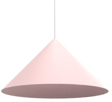 L+ Moderne Küchenlampe aus Metall, konische Form, Durchmesser 50 cm, Hängeleuchte für Wohnzimmer, Rosa