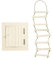 NEU Wichtel Miniaturen Dachluke & Strickleiter, 9-20 cm