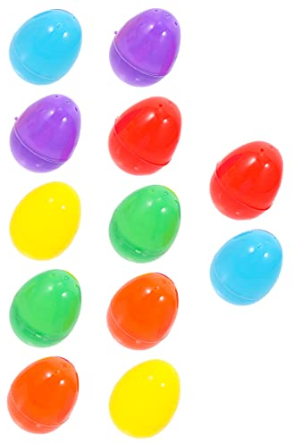 Gogogmee 12st Plastikeier Gefälschte Notgroschen Im Dunkeln Leuchtendes Ei Befüllbare Ostereier Bedruckte Ostereier So Tun, Als Würden Sie Essen Spielzeug Spielen Leer Kind Lieferungen