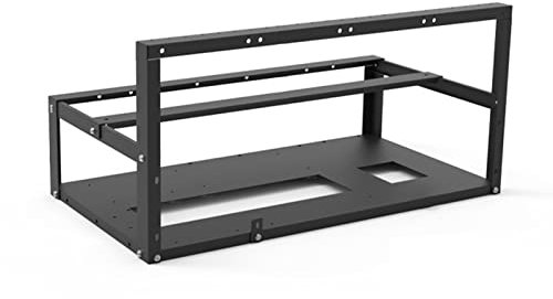 VENTDOUCE Miner Computer-Rack | 6 GPU Open Air Mining Rig Rahmen - Open Air Miner Rig Case Rack aus Stahl für Crypto Coin Währung ETH Ethereum ZCash Mining Zubehör Werkzeugrahmen