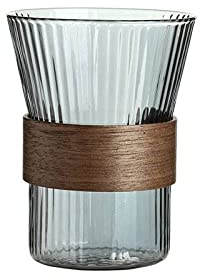 Glass Coffee Mug Wood Handle Espresso Glass Cup Glass Cup Tea Mugs Beer Mug,320ml E,320ml,350ml