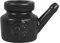 Keramik-Neti-Topf, auslaufsicher, für die Nasenreinigung, 350 ml, Schwarz