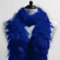 Federboa einfarbig, Federdichten wählbar, Länge ca. 1,80m, Federstola Federschal Kostüm Karneval 20er Jahre Charleston Burlesque kuschelig Einheitsgröße (Blau)