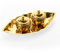 Tarini Gallery Brass Kankavati Pital Roli Chawal Platter Set Haldi Kumkum small Dabbi attached thali with lid Puja Plate for Tilak for Home Mandir Temple Pooja and Gifting (Design-1)