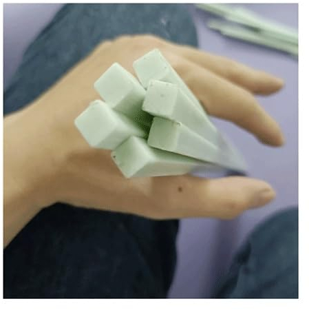 Tige Carrée En Fibre De Verre Blanche, 6 Pièces, Barre Carrée En Fibre De Verre, Longueur 500mm, For Modèles D'avions, Cerfs-volants, Pièces D'emballage En Vinyle En Fibre De Verre ( Size : 10X10X500M