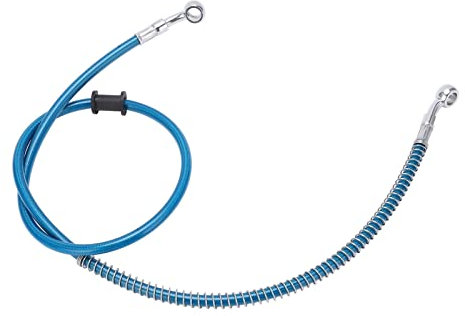 Motorrad-Bremsschlauch, 100 cm, Universal-Motorrad-Bremsleitung, Stahl-Bremsschlauch Für Motocross-Roller, ATV, Dirtbike (blau)