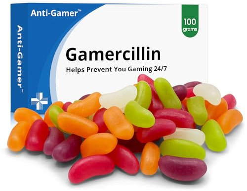 Christmas Funny Gift For Gamer Gaming Boys Girls Boyfriend Girlfriend Secret Santa Present Xmas Kids Stocking Filler Stuffer Jelly Bean Sweets Joke Prank Pills