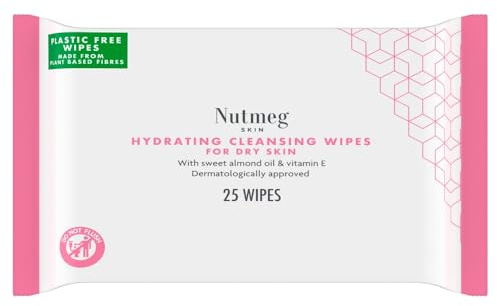 Nutmeg Hydrating Cleansing Wipes For D