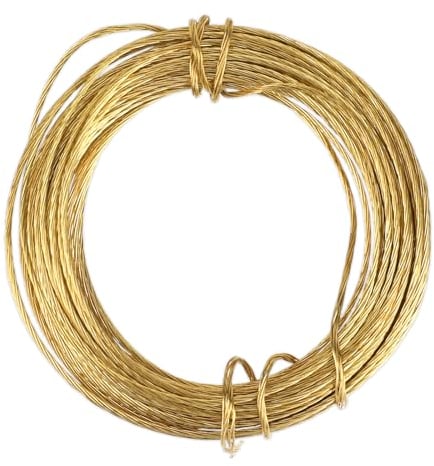Filo metallico intrecciato in ottone per appendere quadri, cornici fotografiche, specchi e orologi, 10 m, 0,7 mm