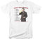 Monk Top 10 Phobias T Shirt Mens TV Show Adrian Monk White WhiteSmall