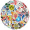 50 Stück Fußball Club Sticker Set, Logo der Fußball-Aufkleber,Fußball Team Logo ,Wasserdichte Vinyl Aufkleber, Fußball Match Decals für Wasserflaschen, Gepäck, für Kinder Jugendliche Erwachsene