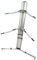 GCGC Heavy Duty Keyboard Stand,Double-Layer Aircraft Rack Electronic Keyboard Stand，Height-Adjustable Piano Stand for Adult/Youth Musicians(White)