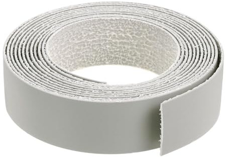 sourcing map Edge Banding, 1-1/8 Inch x 10ft Pre-Glued Veneer Edging Iron-on Flexible Edge Banding for Cabinet Repair Furniture Restoration, Gray